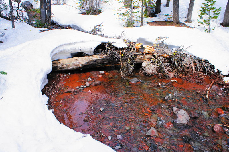 soap creek. can we just call it red volcanic rock silt creek?